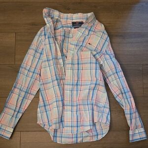Vineyard Vines Slim Fit Pastel Plaid Whale Shirt